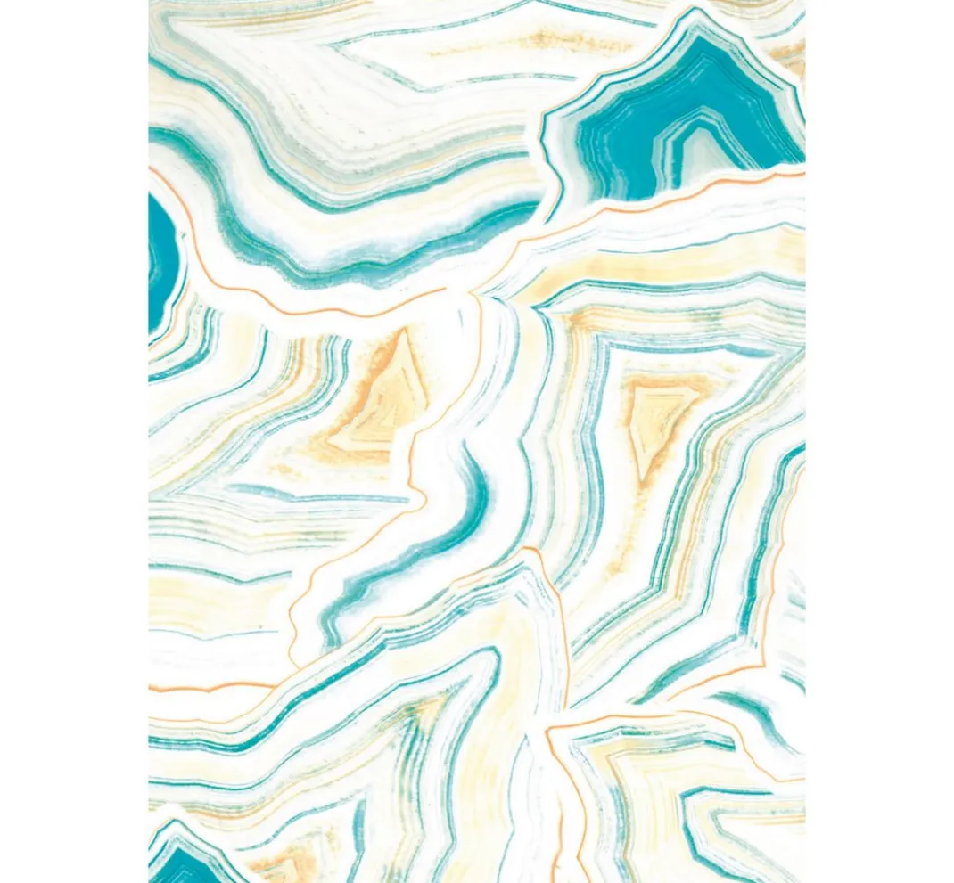 décopatch Décopatch|Seidenpapier & Strohseide>-Papier "Marmor-Lagune"