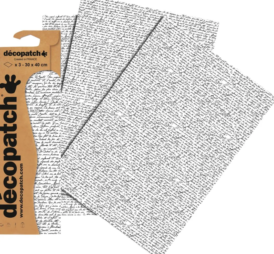 décopatch Décopatch>-Papier "Schrift"