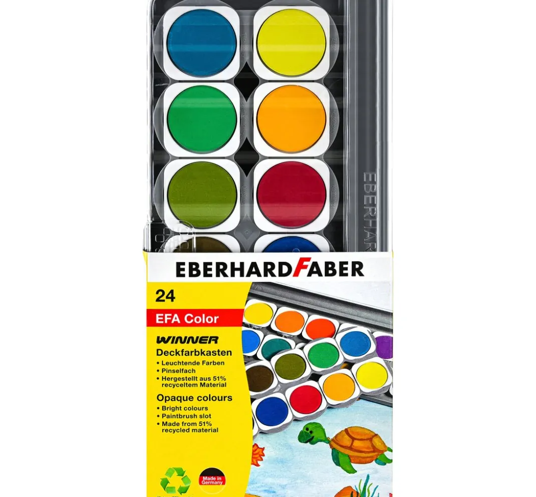Kinder Eberhard Faber Bastelfarbe|Schulmalfarbe>Deckfarbkasten