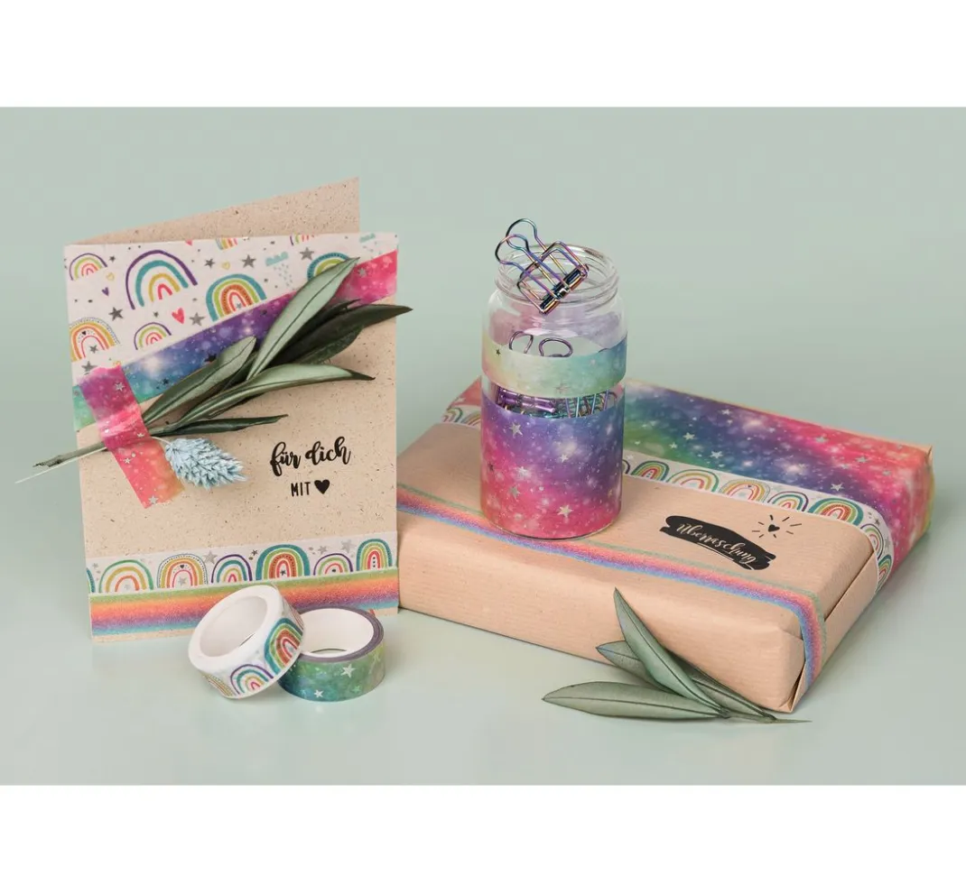 Heyda Masking Tape|Sticker & Klebebänder>Deko Tapes "Funny Rainbows"