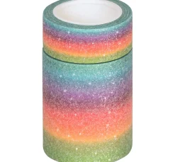 Heyda Masking Tape|Sticker & Klebebänder>Deko Tapes "Pastell Rainbow Glitter"