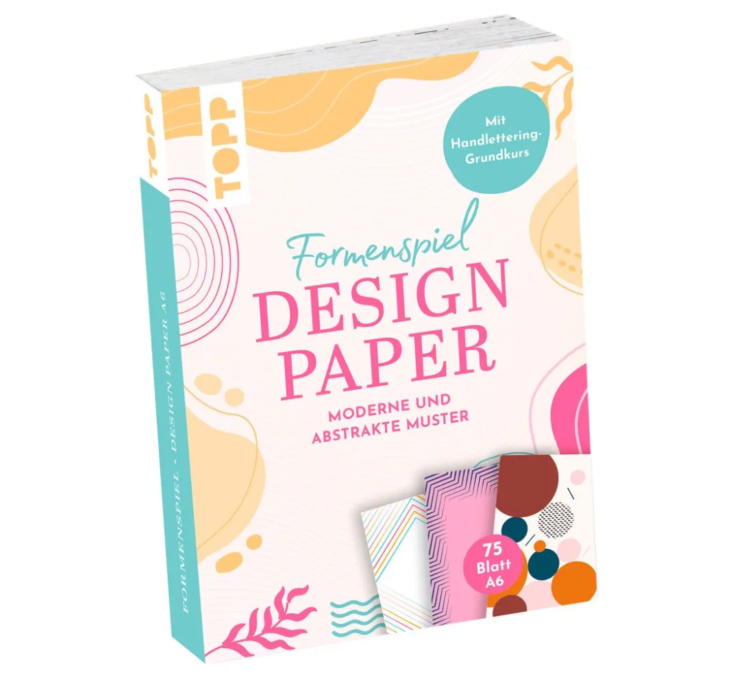Topp Papier-Bastelsets|Farb- & Motivblöcke>Design Paper A6 "Formenspiel"