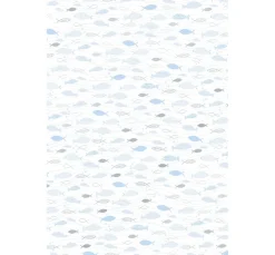 Heyda Tonpapier & Fotokarton|Spezialpapier & -Karton>Designkarton "Hotfoil", Fischschwarm