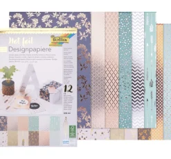 folia Spezialpapier & -Karton|Farb- & Motivblöcke>Designpapierblock "Hot Foil"