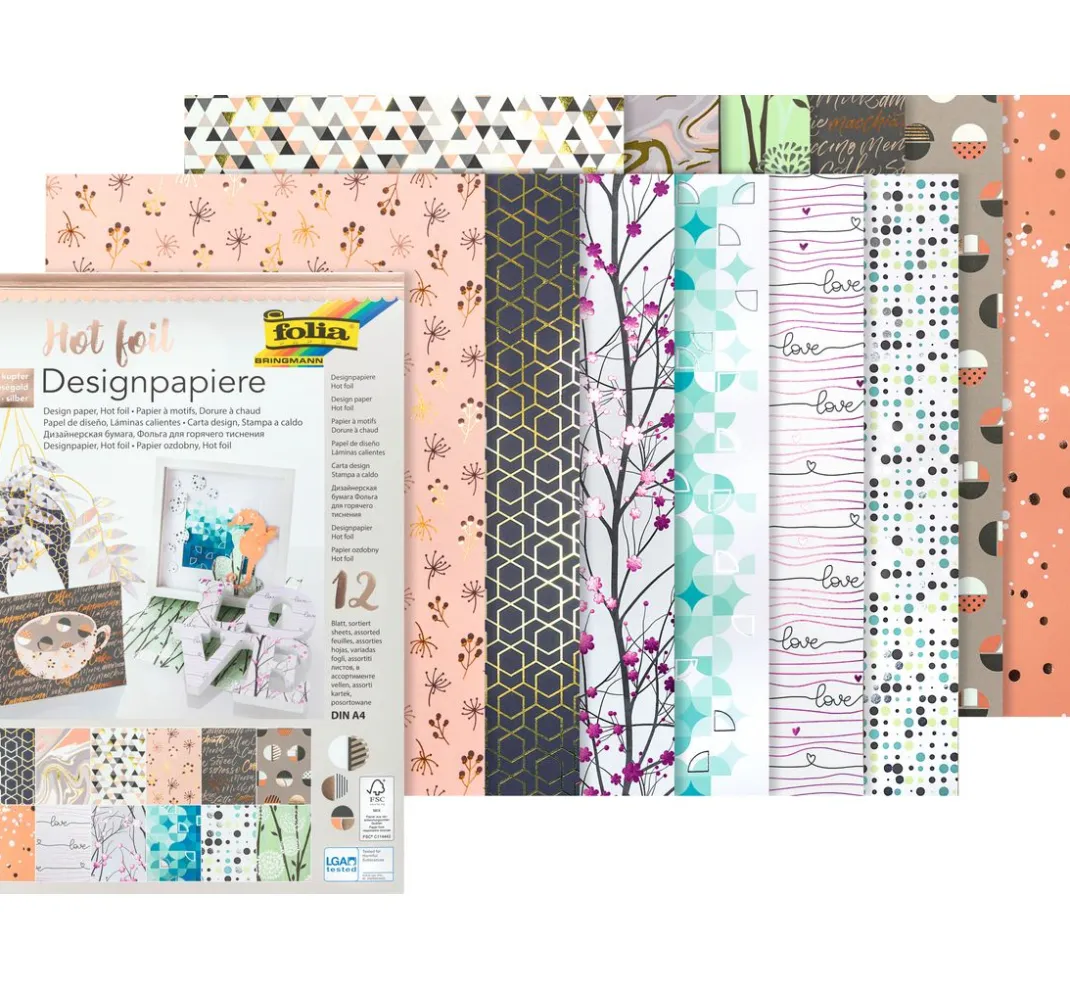 folia Spezialpapier & -Karton|Farb- & Motivblöcke>Designpapierblock "Style"