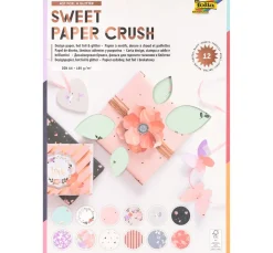 folia Farb- & Motivblöcke>Designpapierblock "Sweet Paper Crush Hotfoil & Glitter"