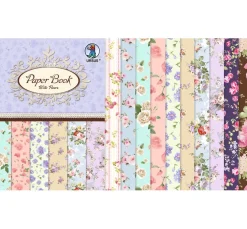 URSUS Farb- & Motivblöcke|Scrapbooking>Designpapier-Set "Blumenpracht"