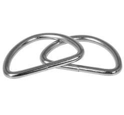 Prym Taschenzubehör|Taschen-Design>D-Halbrundringe, 2 Stück, 40 mm