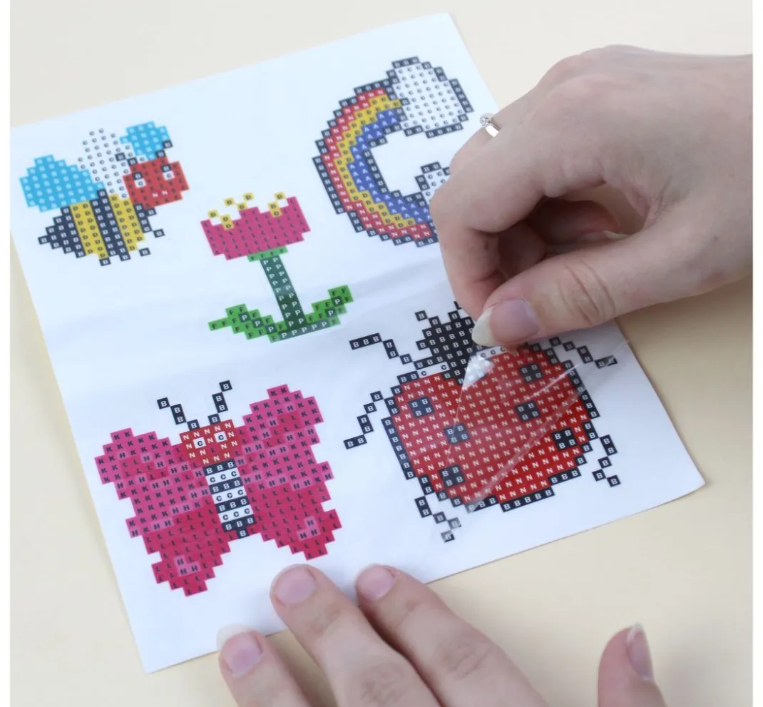 Kinder PRACHT Papier-Bastelsets|Diamond Karten & -Sticker>Diamond Painting Sticker Bastelset "Dinos"