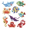 Kinder PRACHT Deko-Bastelsets|Diamond Karten & -Sticker>Diamond Painting Sticker Bastelset "Unterwasserwelt"