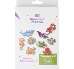 Kinder PRACHT Deko-Bastelsets|Diamond Karten & -Sticker>Diamond Painting Sticker Bastelset "Unterwasserwelt"