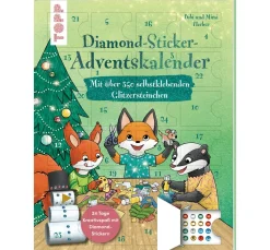 Kinder Topp Deko-Bastelsets|Diamond Karten & -Sticker>Diamond-Sticker-Adventskalender
