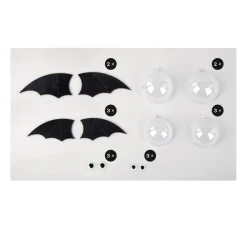 Kinder Rayher Deko-Bastelsets|Bastelsets>DIY-Bastelset "Fledermäuse"