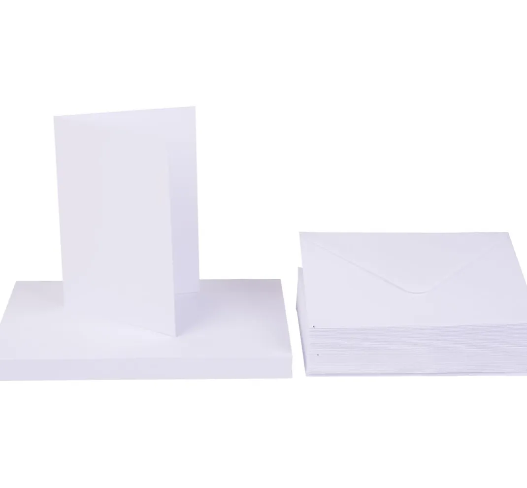Craft UK Limited Kartengestaltung|Karten & Umschläge>Doppelkarten mit Umschlägen "DIN A6", 50 Stück