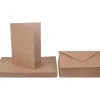 Craft UK Limited Karten & Umschläge|Kartengestaltung>Doppelkarten mit Umschlägen "Kraftpapier", 18 x 13 cm, 50 Stück