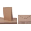 Craft UK Limited Kartengestaltung|Karten & Umschläge>Doppelkarten mit Umschlägen "Kraftpapier", DIN A6, 50 Stück
