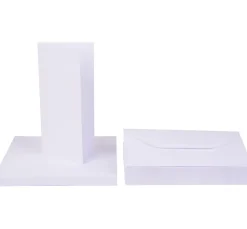 Craft UK Limited Karten & Umschläge|Kartengestaltung>Doppelkarten mit Umschlägen "DIN Lang", 50 Stück