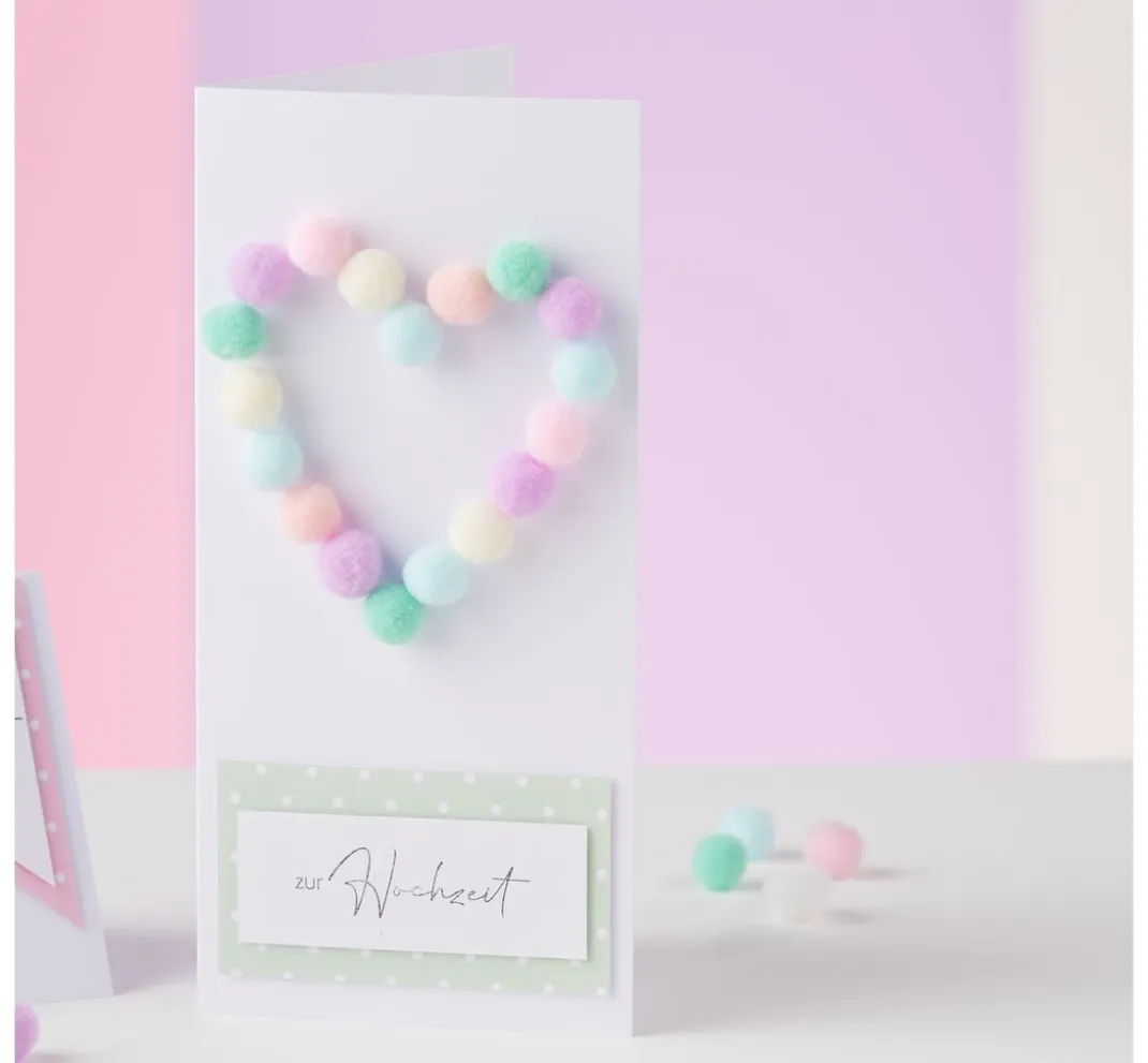 Craft UK Limited Karten & Umschläge|Kartengestaltung>Doppelkarten mit Umschlägen "DIN Lang", 50 Stück
