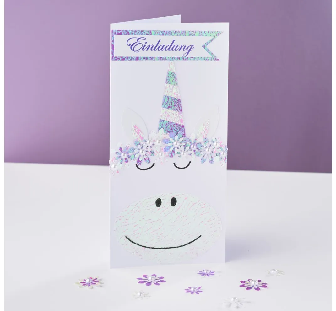 Craft UK Limited Karten & Umschläge|Kartengestaltung>Doppelkarten mit Umschlägen "DIN Lang", 50 Stück