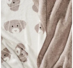 VBS Marktplatz Fleecestoff|Stoff Meterware>Double-Fleece-Stoff "Cute Dog"