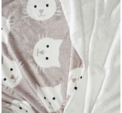 VBS Marktplatz Fleecestoff|Stoff Meterware>Double-Fleece-Stoff "Katze"