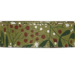 HALBACH Schleifenband|Deko-, Motiv- & Schmuckband>Druckband "Misteln"