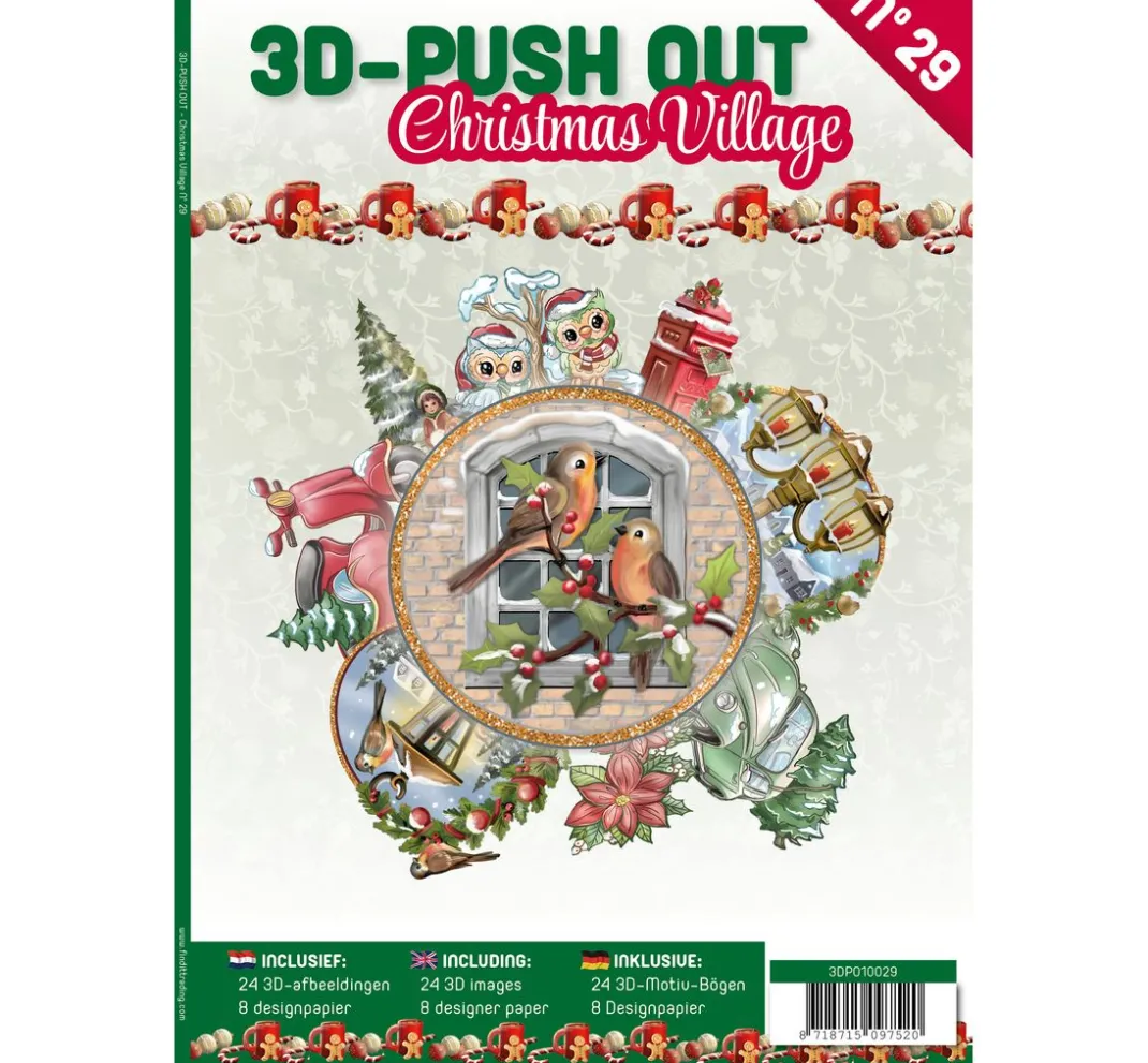 FINDit 3D-Motivbögen|Kartengestaltung>3D-Stanzbogenbuch "Christmas Village"