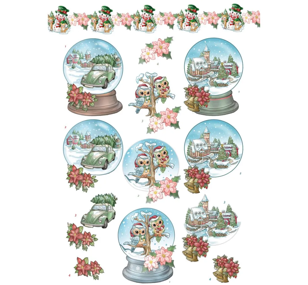 FINDit 3D-Motivbögen|Kartengestaltung>3D-Stanzbogenbuch "Christmas Village"