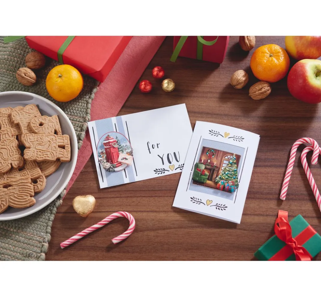 FINDit 3D-Motivbögen|Kartengestaltung>3D-Stanzbogenbuch "Christmas Village"