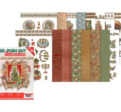 FINDit 3D-Motivbögen|Kartengestaltung>3D-Stanzbogenbuch "Christmas Scenes"