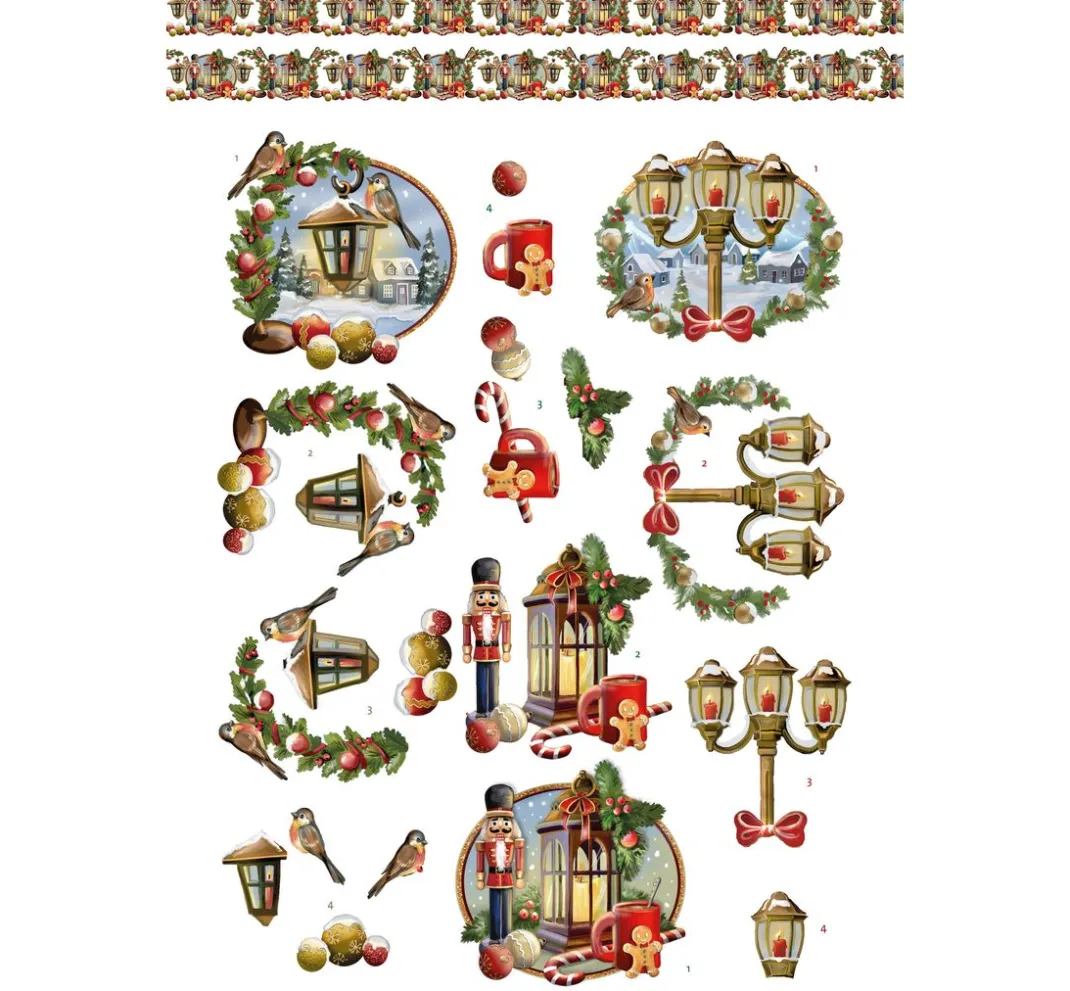 FINDit 3D-Motivbögen|Kartengestaltung>3D-Stanzbogenbuch "Christmas Scenes"