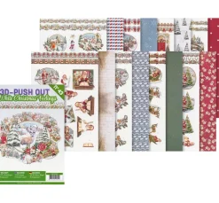 FINDit 3D-Motivbögen|Kartengestaltung>3D-Stanzbogenbuch "White Christmas Feelings"