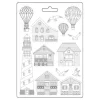 Kinder Stamperia Modellier-Werkzeuge|Weiteres>3D-Texturform "Sea Land - Houses and Lighthouse"