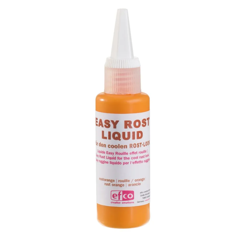 efco Effektfarbe|Bastelfarbe>Easy rost Liquid, 50ml, rostorange