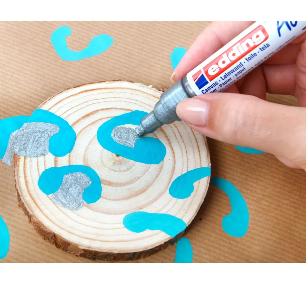 edding Stifte|Künstlerfarbe>5100 Acrylic "Acrylmarker - Pastell", Mittel, 5er-Set