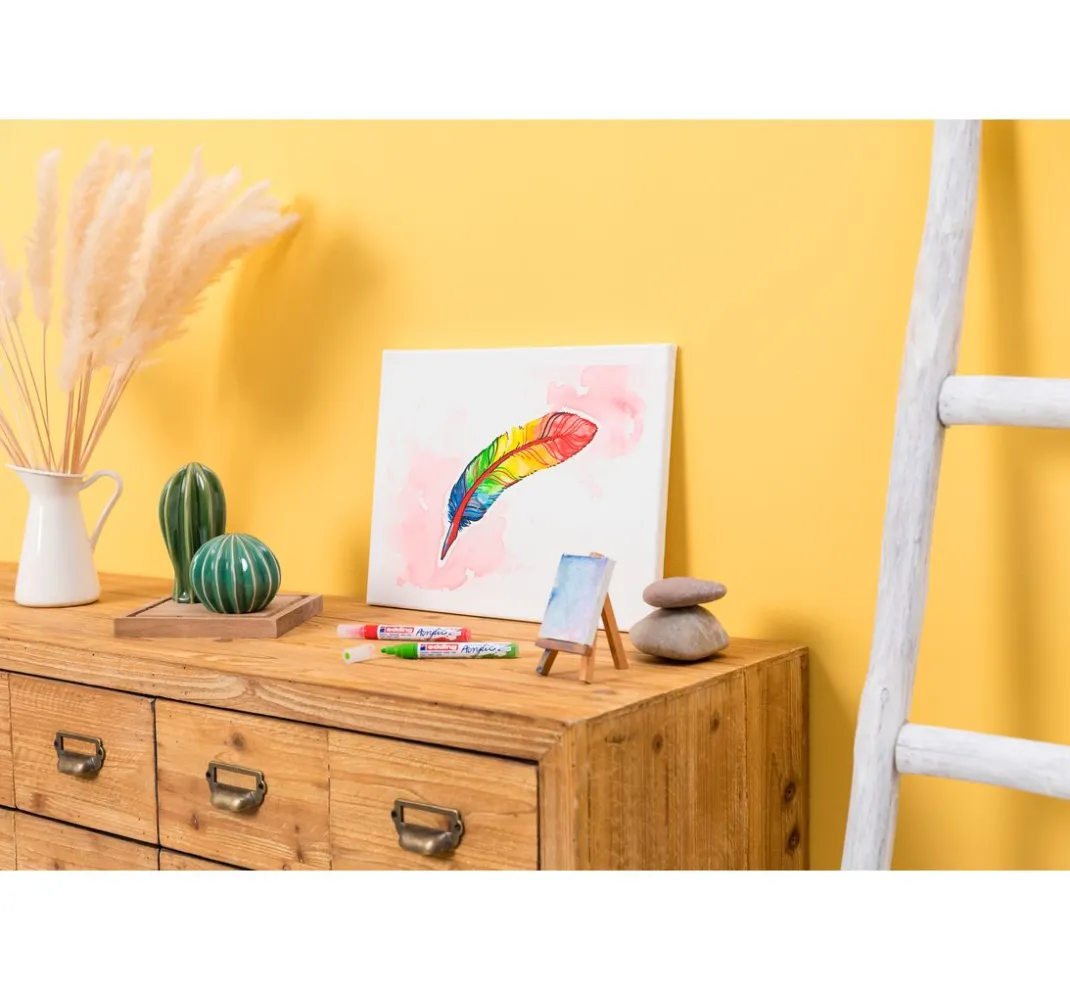 edding Stifte|Künstlerfarbe>5100 Acrylic "Acrylmarker - Pastell", Mittel, 5er-Set
