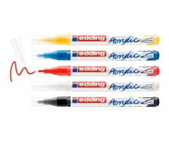 edding Stifte>5300 Acrylic "Acrylmarker - Basic", 5er-Set