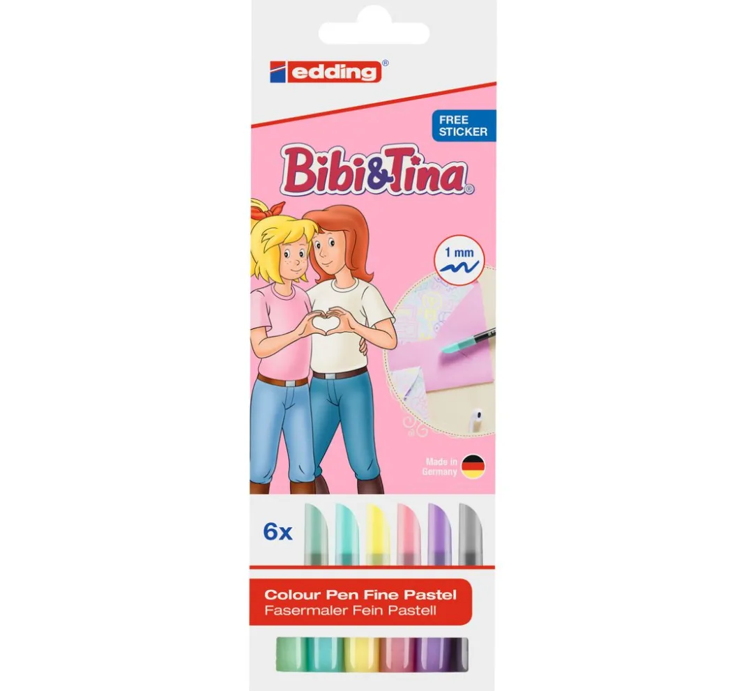 Kinder edding Stifte & Marker|Farbsets>1200 Bibi & Tina COLOR PEN pastell