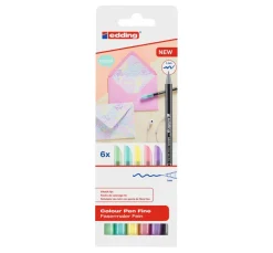 edding Stifte|Scrapbooking>1200 Colour Pen Fine Pastell, 6er-Set