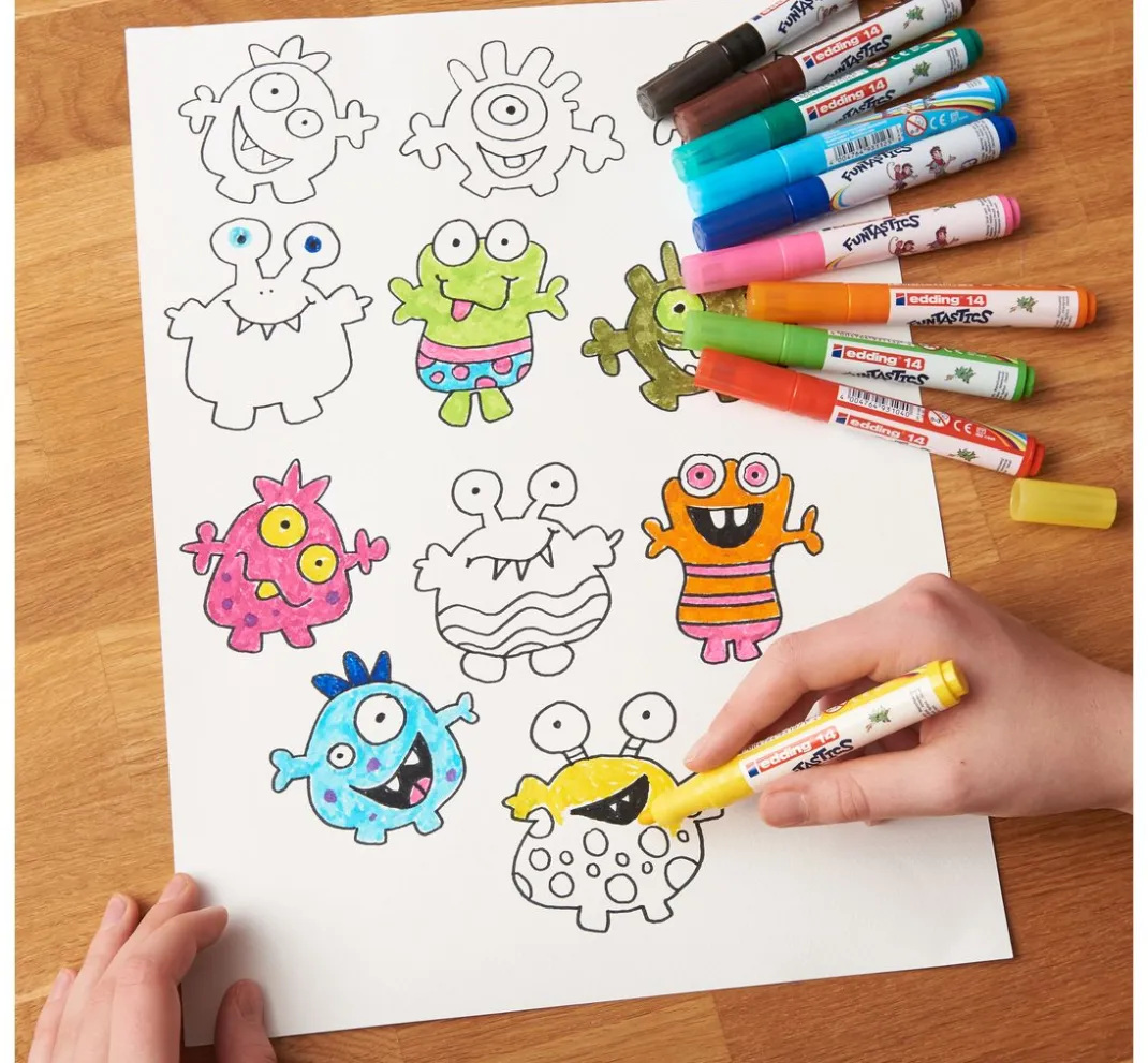 Kinder edding Stifte & Marker|Stifte>14, Funtastic Kinderfasermaler, 3 mm