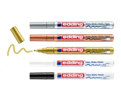 edding Lackfarbe|Stifte>751 Glanzlack-Marker Metallic, 5er-Set