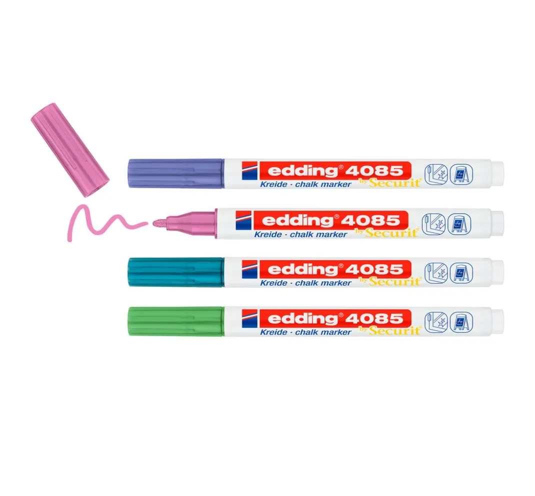 edding Tafelfarbe|Kreidefarbe>4085 Kreidemarker 4er-Set