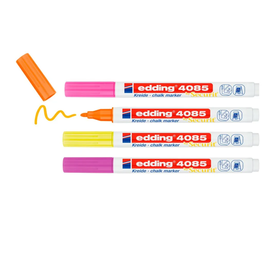 edding Tafelfarbe|Kreidefarbe>4085 Kreidemarker 4er-Set