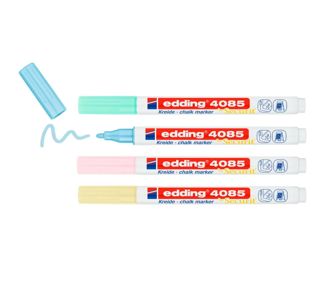 edding Tafelfarbe|Kreidefarbe>4085 Kreidemarker 4er-Set
