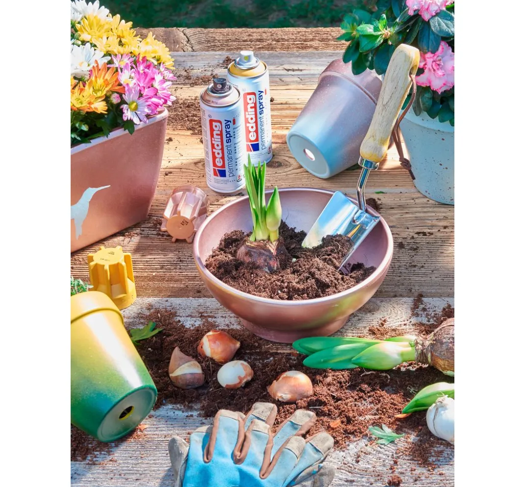 edding Outdoorfarbe|Sprühfarbe>5200 "Permanentspray", Seidenmatt