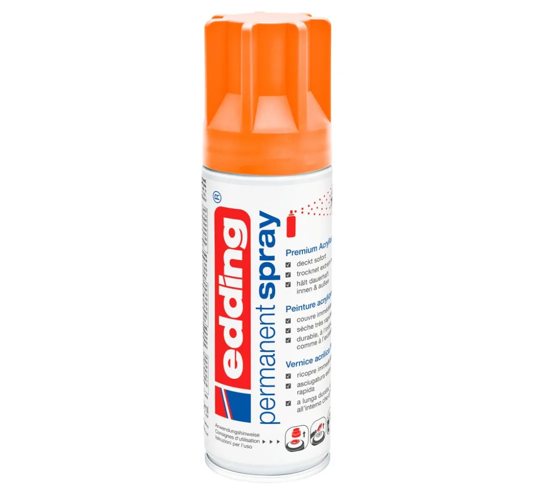 edding Outdoorfarbe|Sprühfarbe>5200 "Permanentspray", Seidenmatt