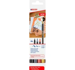 edding Stifte|Kartengestaltung>1340 Pinselstift "Metallic - Mix"