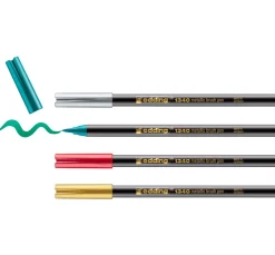 edding Stifte|Kartengestaltung>1340 Pinselstift "Xmas - Metallic"