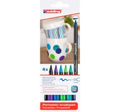 edding Stifte|Glas- & Porzellanmalerei>4200 Porcelain brushpen "Cool"