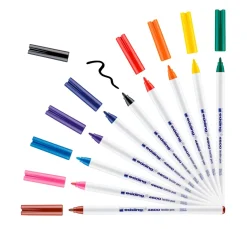 edding Textilfarbe|Textil-Design>4600 "Textil Pen", 10 Stück
